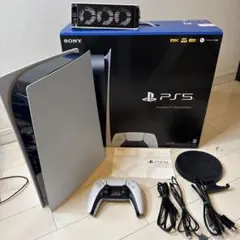 【美品】PlayStation 5 デジタルエディション　本体　ファン等おまけ付