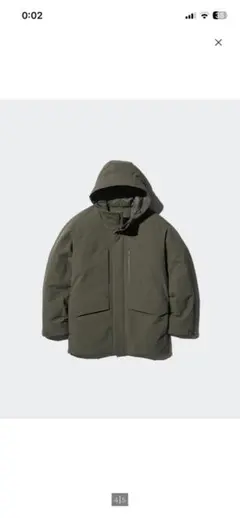 ユニクロハイブリッドダウンパーカS