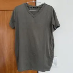 INGNI Vネック 半袖 Tシャツ カーキのサムネイル