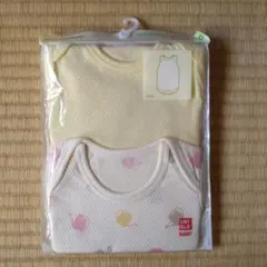 UNIQLO コットンメッシュインナーボディスーツ(ノースリーブ)　ロンパース