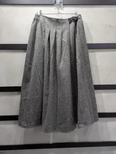 Samansa Mos2 ツイードプリーツロングスカート F◆1595