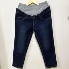 美品ARGOVIA マタニティ ストレッチ　デニムパンツ　Mサイズ
