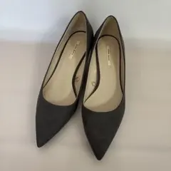ZARA BASIC パンプス グレー スエード調 38のサムネイル