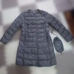 ウルトラライトダウンロングジャケット　カーキ　М