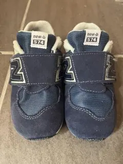 new-b 574 ネイビー キッズスニーカー
