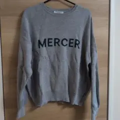 BEAUTY&YOUTH MERCER ロゴセーター グレー