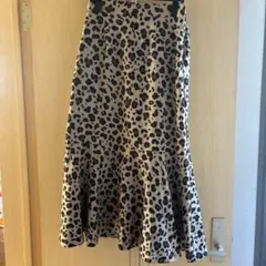 AZUL by moussy レオパード柄 マーメイドスカート