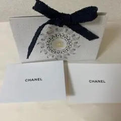【送料込】CHANEL ホリデー ラッピングBOXとメッセージカードセット