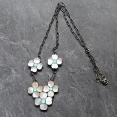 Hawaiianjewelryターコイズ×シルバー925 リバーシブルネックレス 