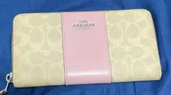 コーチ 長財布 春の限定桜カラー 美品❣️