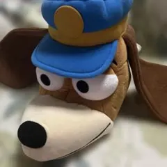 スリンキーファンキャップ 犬のキャラクター ぬいぐるみ帽子 58cm