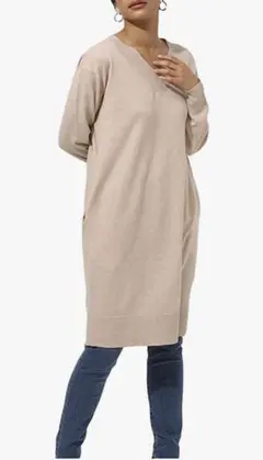【美品】AZUL ワンピース ドレス VNECK KNIT ONEPIECE
