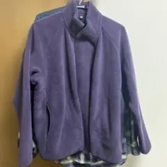 ユニクロ　フリースジャケット ダークパープル