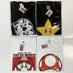 【新品未開封】スーパーマリオ Tシャツ Mサイズ 4枚セット