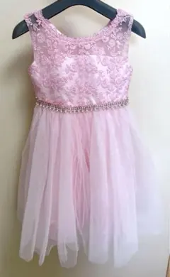 【新品】キッズ ドレス 110 〜 120cm ピンク