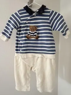 SLAP SLIP ストライプロンパース 70サイズ　男の子