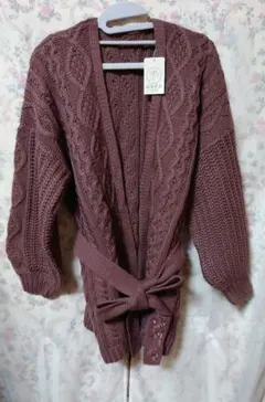 axes femme　ガウン風ミドルカーディガン