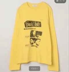 ビンテージプリントLS TEE ロンT イエロー　JEANASISのサムネイル