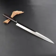 10848柳刃包丁 尺三鏡面仕上げ 刺身包丁 刃は究極の切れ味 黒檀黒水牛八角柄