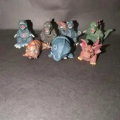 ゴジラ 怪獣 ソフビ　指人形