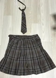 WEGO チェック スカート ネクタイ セット 制服