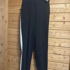 coca サイドライン入り カジュアルパンツ ブラック