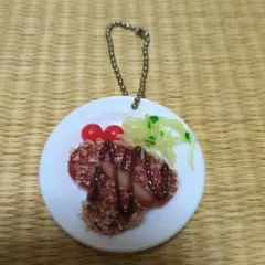 食品サンプル とんかつ キーホルダー