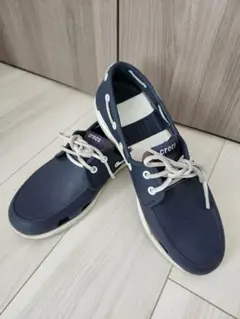 crocs デッキシューズ ネイビー M 9
