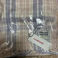 新品　[LOVETOXIC]チェック柄マフラー