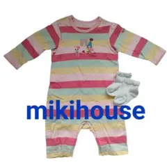 miki house ロンパース80cm　カバーオール　新品靴下付き