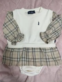 EAST BOY チェック柄ワンピース 80