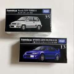 トミカプレミアム 2台セット 未開封 シティターボII ランエボVI