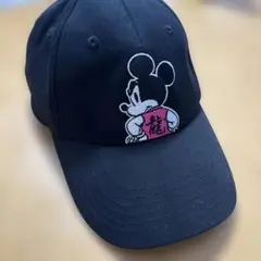 Disney ミッキーマウス 刺繍 キャップ ブラックのサムネイル