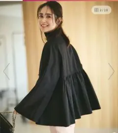 【VERYコラボ/撥水加工】23区グロッシーツイル アウター 32