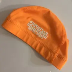 セントラルスポーツ 水泳帽 オレンジ Mサイズ