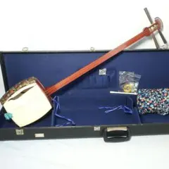 三味線 細棹 黒檀糸巻き ハードケース付 和楽器 管理No.7 - メルカリ