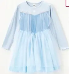新品未使用タグ付 リトシー エルサ ワンピース しまむらLittc ライトブルー