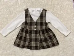 petit main チェック柄チュニック 110サイズ