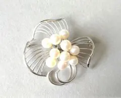 本真珠 ブローチ