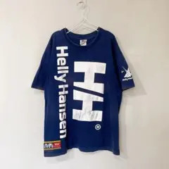90s USA製 ヘリーハンセン ビッグプリント シングルステッチ Tシャツ