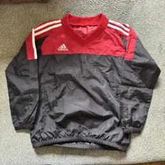 adidas アディダス ピステ Vネック ブラック レッド