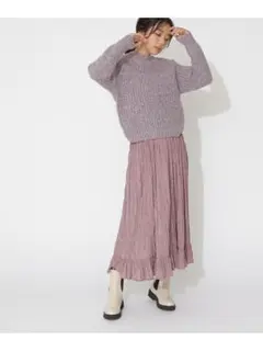 【美品】NATURAL BEAUTY BASIC　ワッシャーティアードスカートのサムネイル
