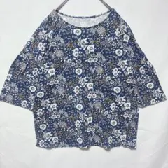 UNIQLO 半袖TシャツStudio Sanderson コラボ 花柄 フレア