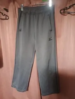 Mizunoミズノ グレー ストレートジャージパンツ