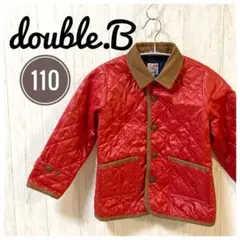 美品✨ ミキハウス ダブルビー キルティング ジャケット 赤 110