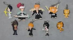 ブリーチ フィギュア キーホルダー スイング 黒崎一護 ルキア 阿散井恋次 コン