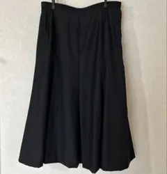 昭和レトロ　ブラック フレアスカート サイドファスナー付き