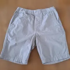 UNIQLOベージュ ハーフパンツ ゴムウエスト/キッズMサイズ