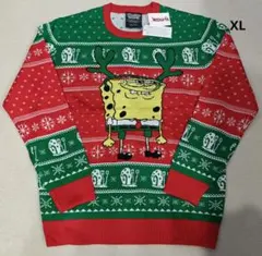 ニコロデオン スポンジ ボブ トナカイ アグリー クリスマス セーター XL