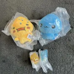 しずくちゃん　ふわふわぬいぐるみ　めじるしアクセサリー セット
